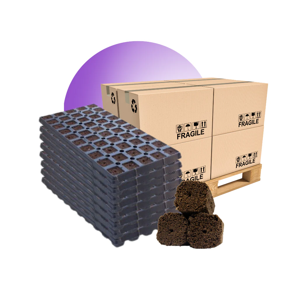 OrganiPlug Seed & Cutting Plugs - Pre-Filled Tray w/ 50 Plugs - Single, Case, and Pallet - Image 11