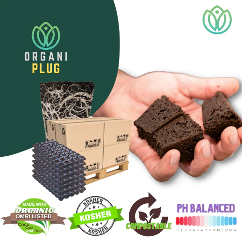 OrganiPlug Seed & Cutting Plugs - Pre-Filled Tray w/ 50 Plugs - Single, Case, and Pallet - Image 12