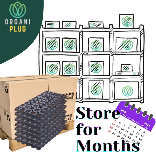 OrganiPlug Seed & Cutting Plugs - Pre-Filled Tray w/ 50 Plugs - Single, Case, and Pallet - Image 13