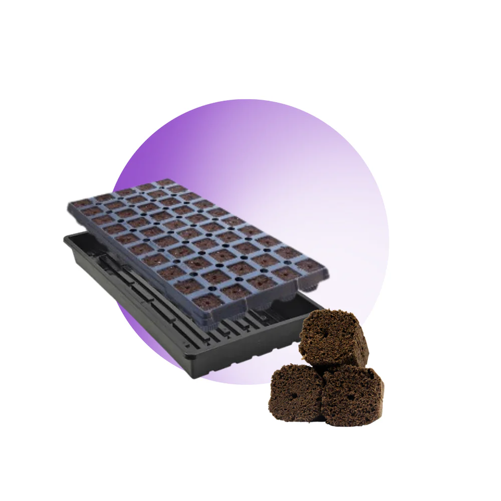OrganiPlug Seed & Cutting Plugs - Pre-Filled Tray w/ 50 Plugs - Single, Case, and Pallet - Image 26