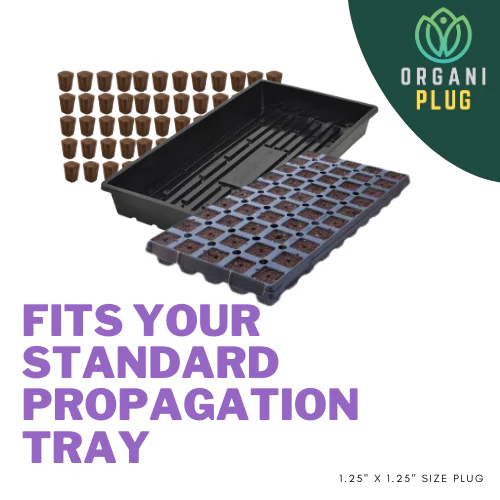 OrganiPlug Seed & Cutting Plugs - Pre-Filled Tray w/ 50 Plugs - Single, Case, and Pallet - Image 29