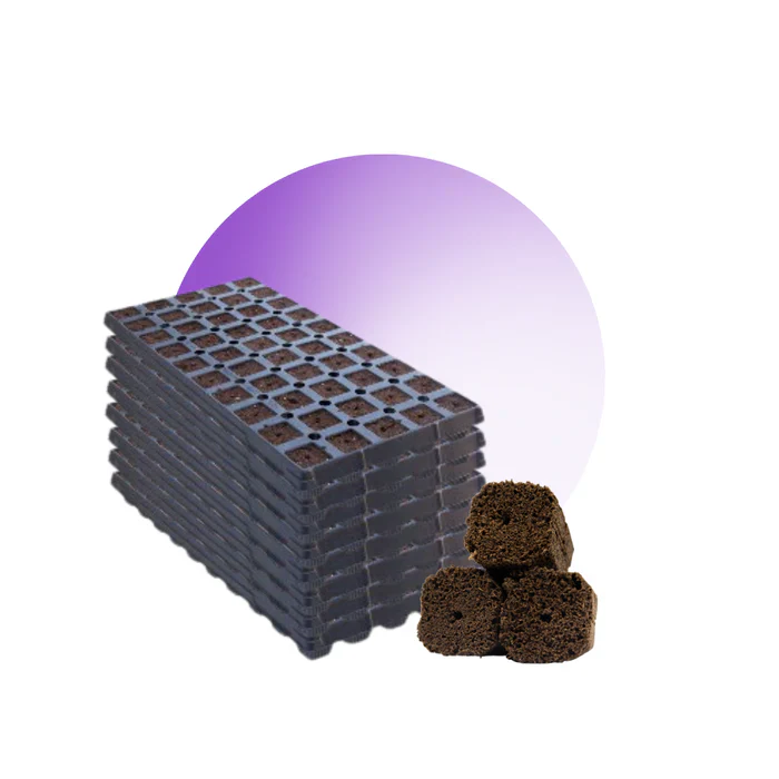 OrganiPlug Seed & Cutting Plugs - Pre-Filled Tray w/ 50 Plugs - Single, Case, and Pallet - Image 3