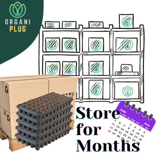OrganiPlug Seed & Cutting Plugs - Pre-Filled Tray w/ 50 Tall Plugs - Single, Case, and Pallet - Image 11