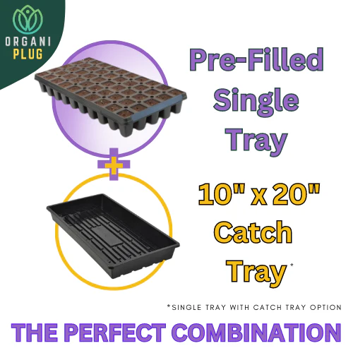 OrganiPlug Seed & Cutting Plugs - Pre-Filled Tray w/ 50 Tall Plugs - Single, Case, and Pallet - Image 17