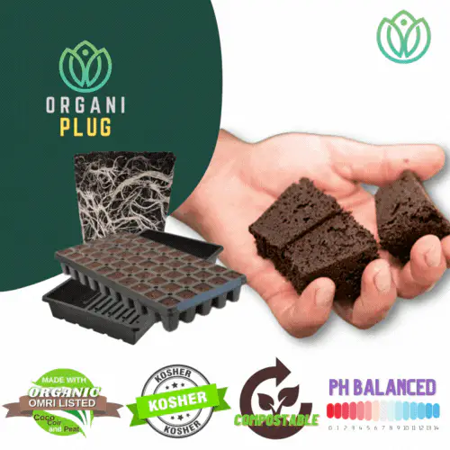 OrganiPlug Seed & Cutting Plugs - Pre-Filled Tray w/ 50 Tall Plugs - Single, Case, and Pallet - Image 20