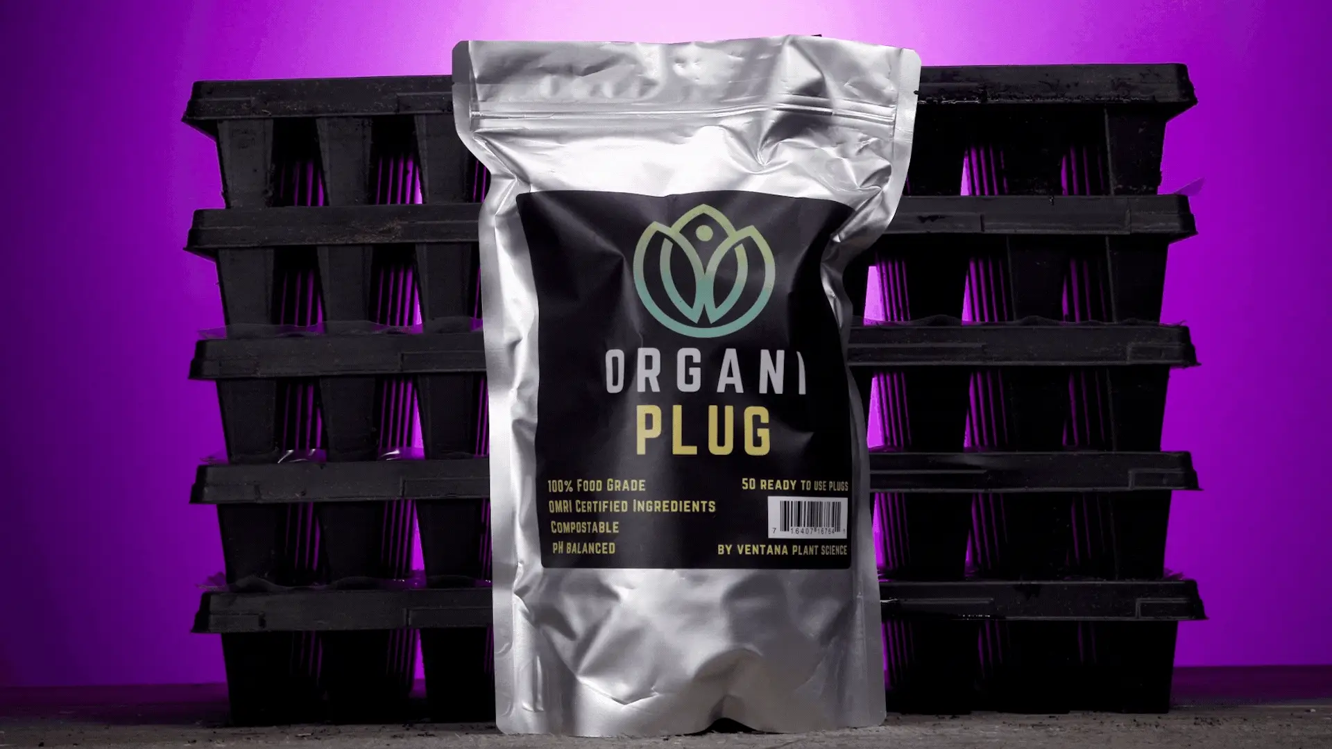 OrganiPlug Seed & Cutting Plugs - Pre-Filled Tray w/ 50 Tall Plugs - Single, Case, and Pallet - Image 8